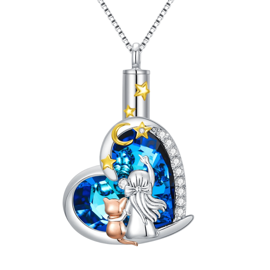 A Loving Farewell Cat Cremation Necklace