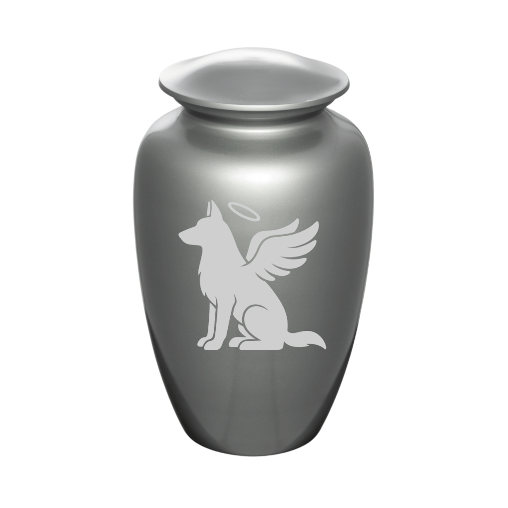 Angelic German Shepherd Dog Cremation Urn