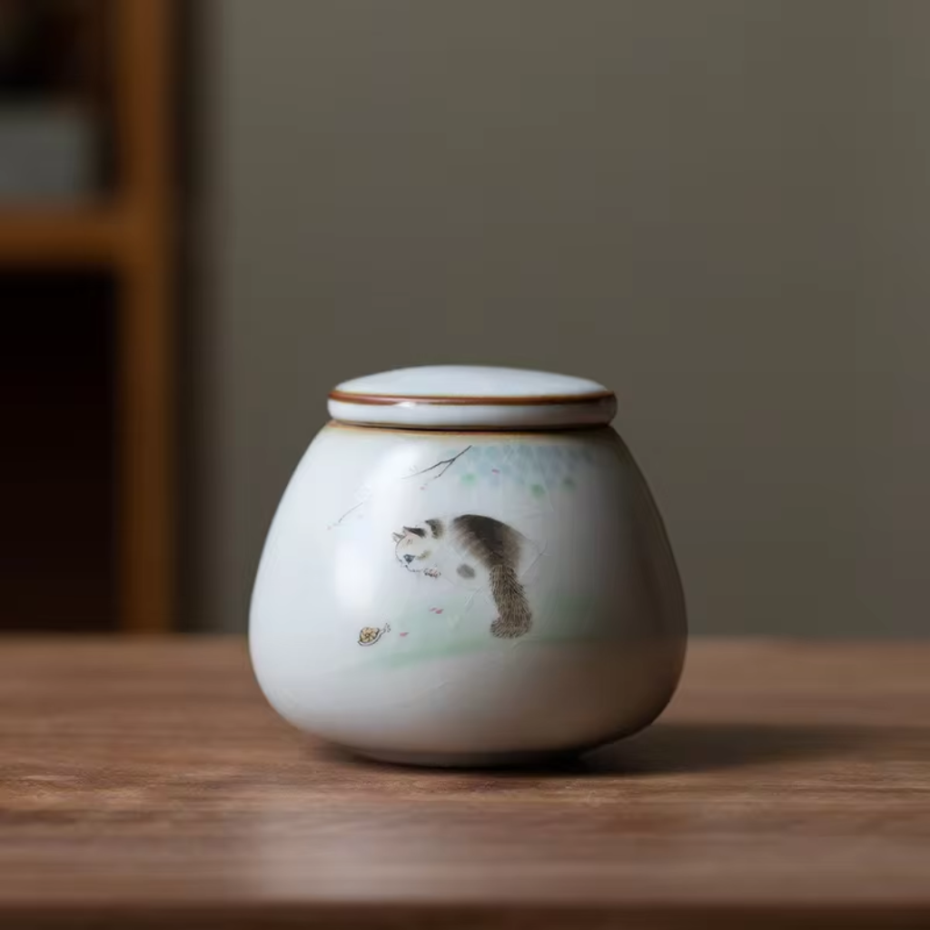Curious Kitty Keepsake Urn
