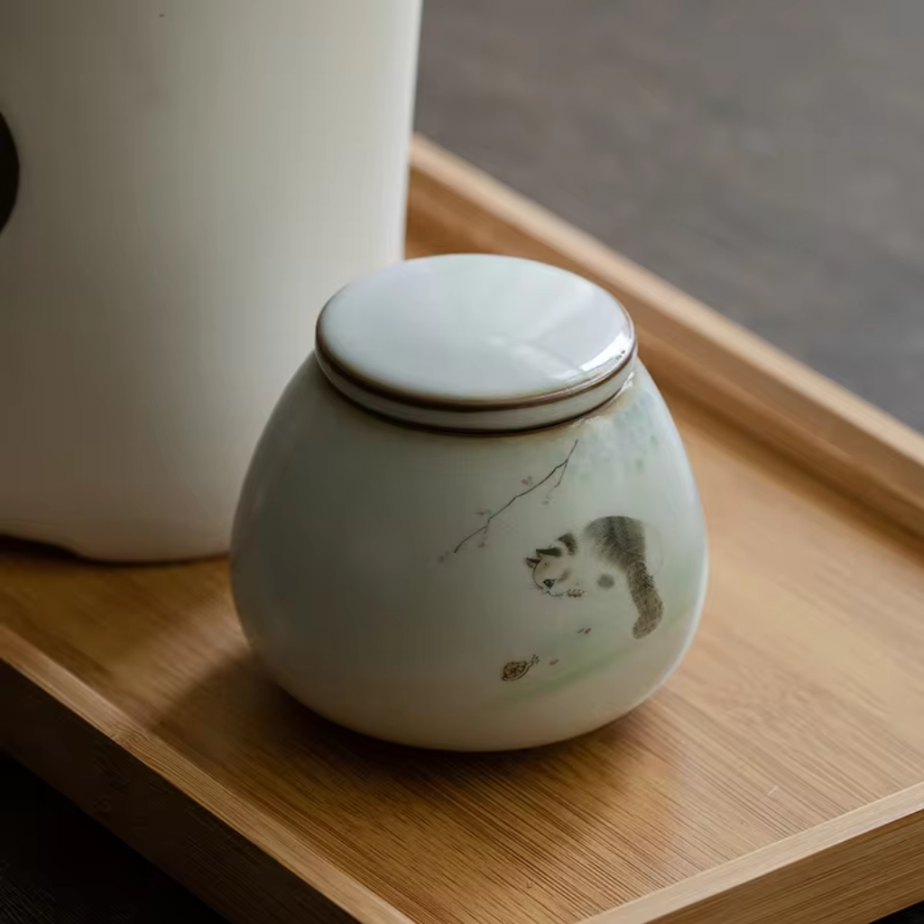 Curious Kitty Keepsake Urn