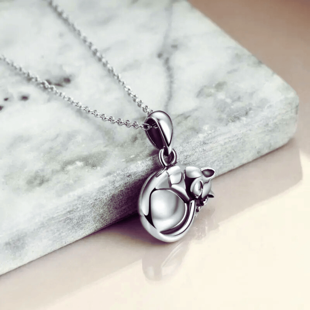 Dreaming Kitten Cremation Necklace