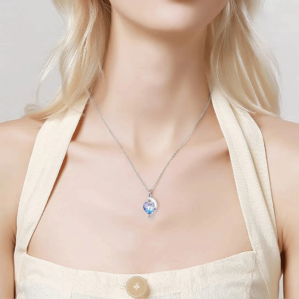 Kitty Heart Cremation Pendant