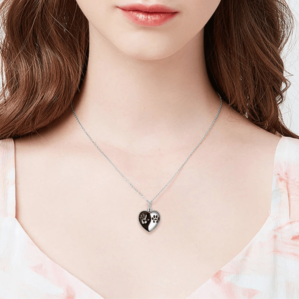 Paired Prints Cremation Pendant