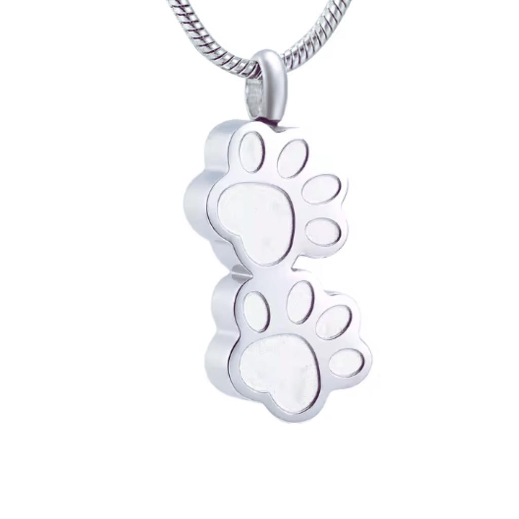 Paws Together Cremation Necklace