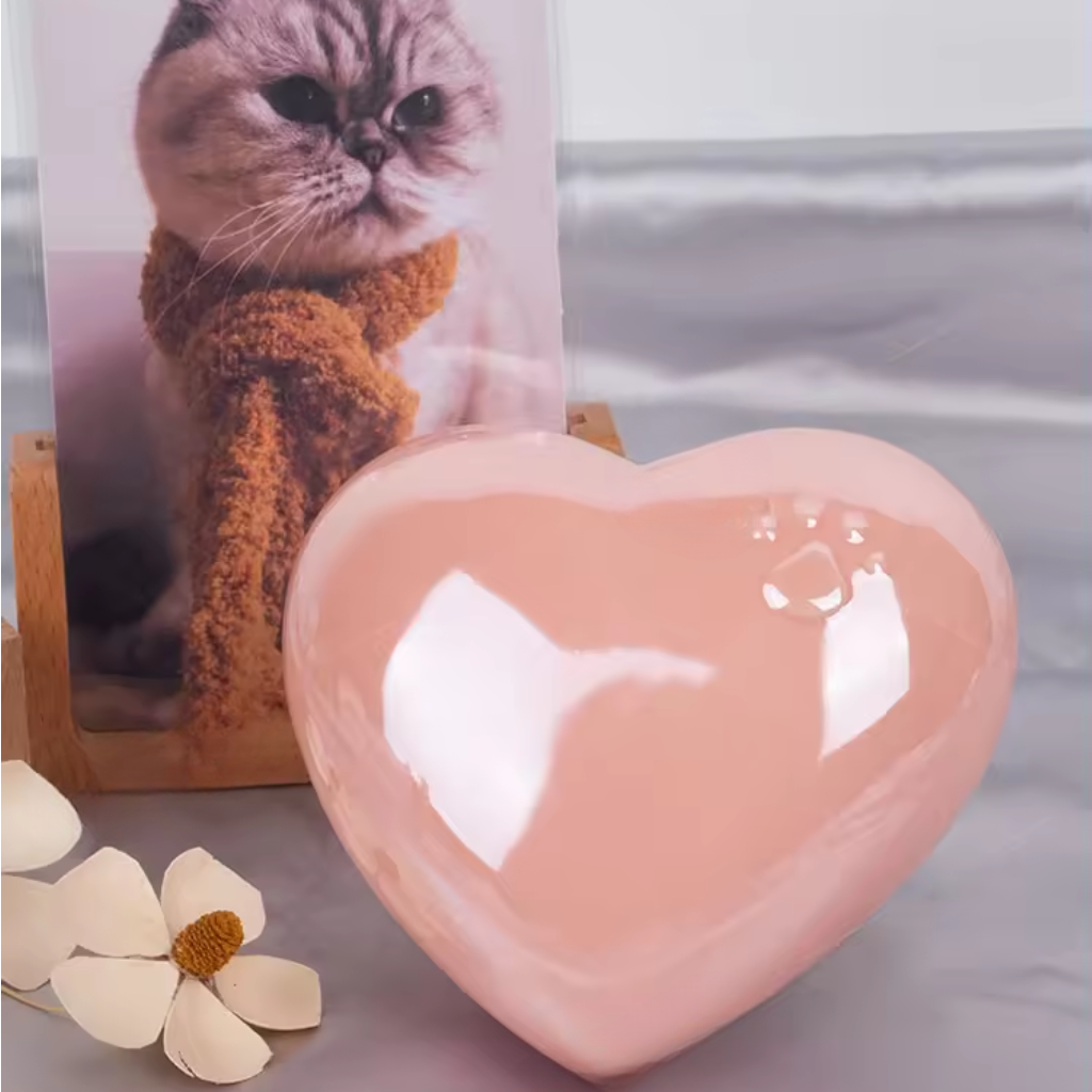 Rose Heart Cremation Urn