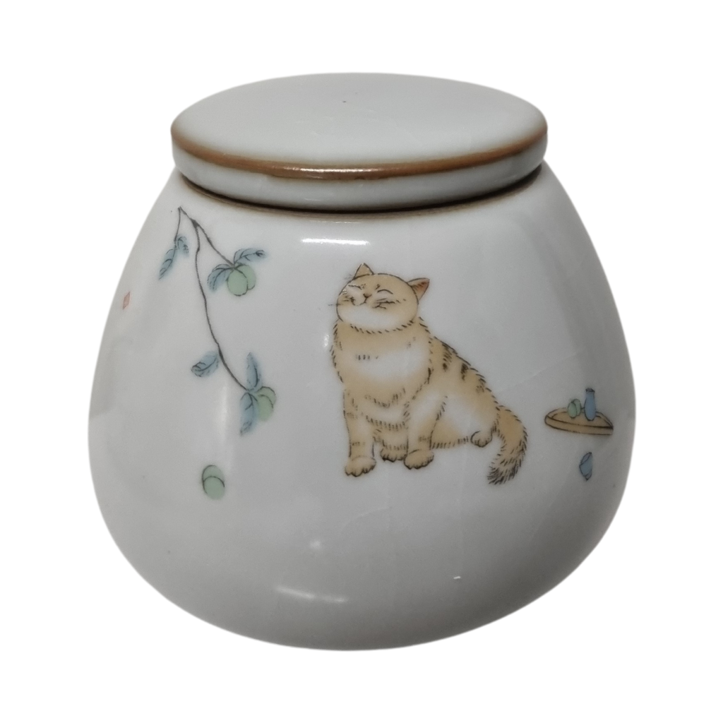 Sitting Kitty Keepsake Urn