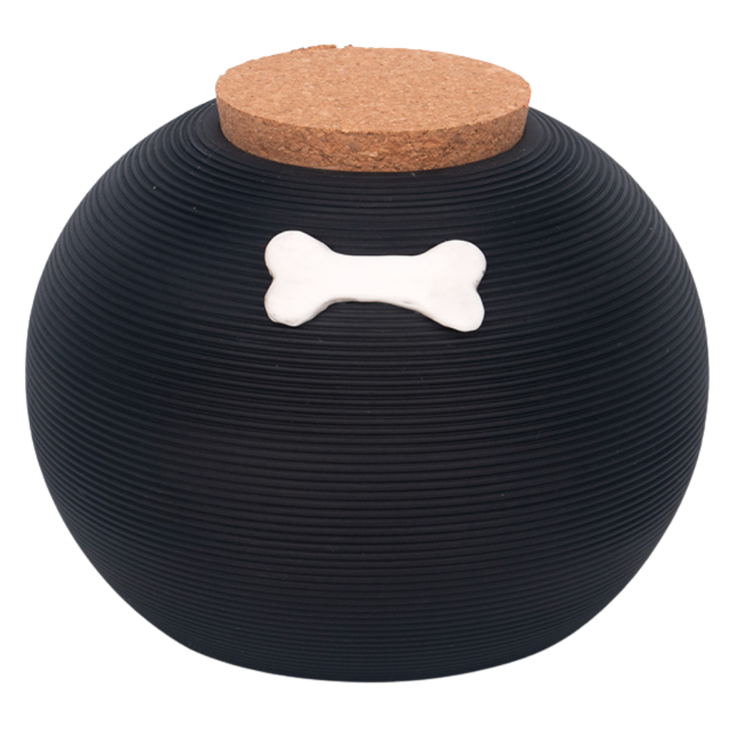 Black Bone Cremation Urn