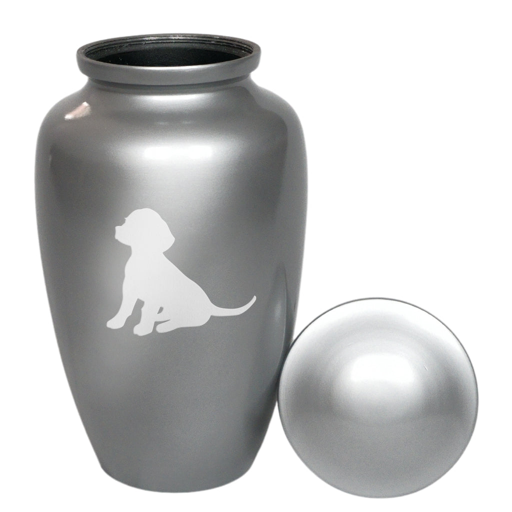 Sitting Dog Cremation Urn