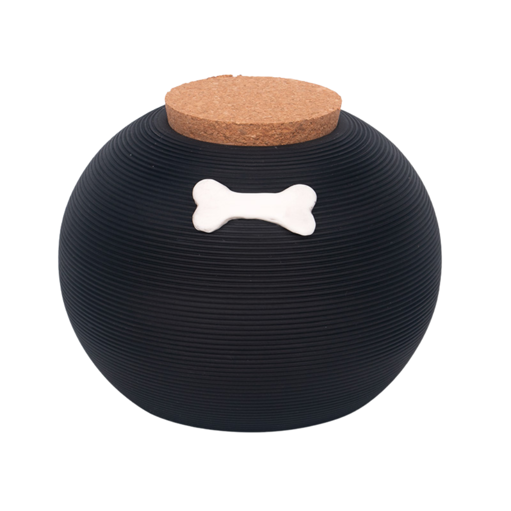 Black Bone Cremation Urn Small