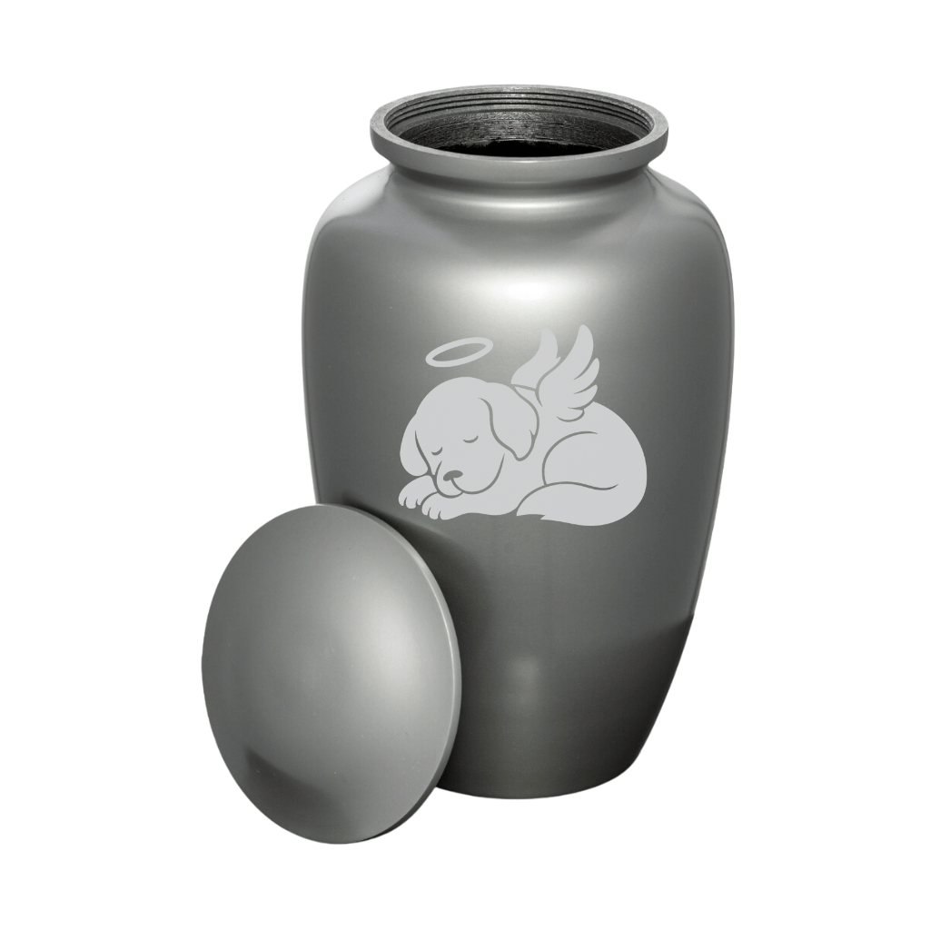 Angelic Sleeping Puppy Cremation Urn