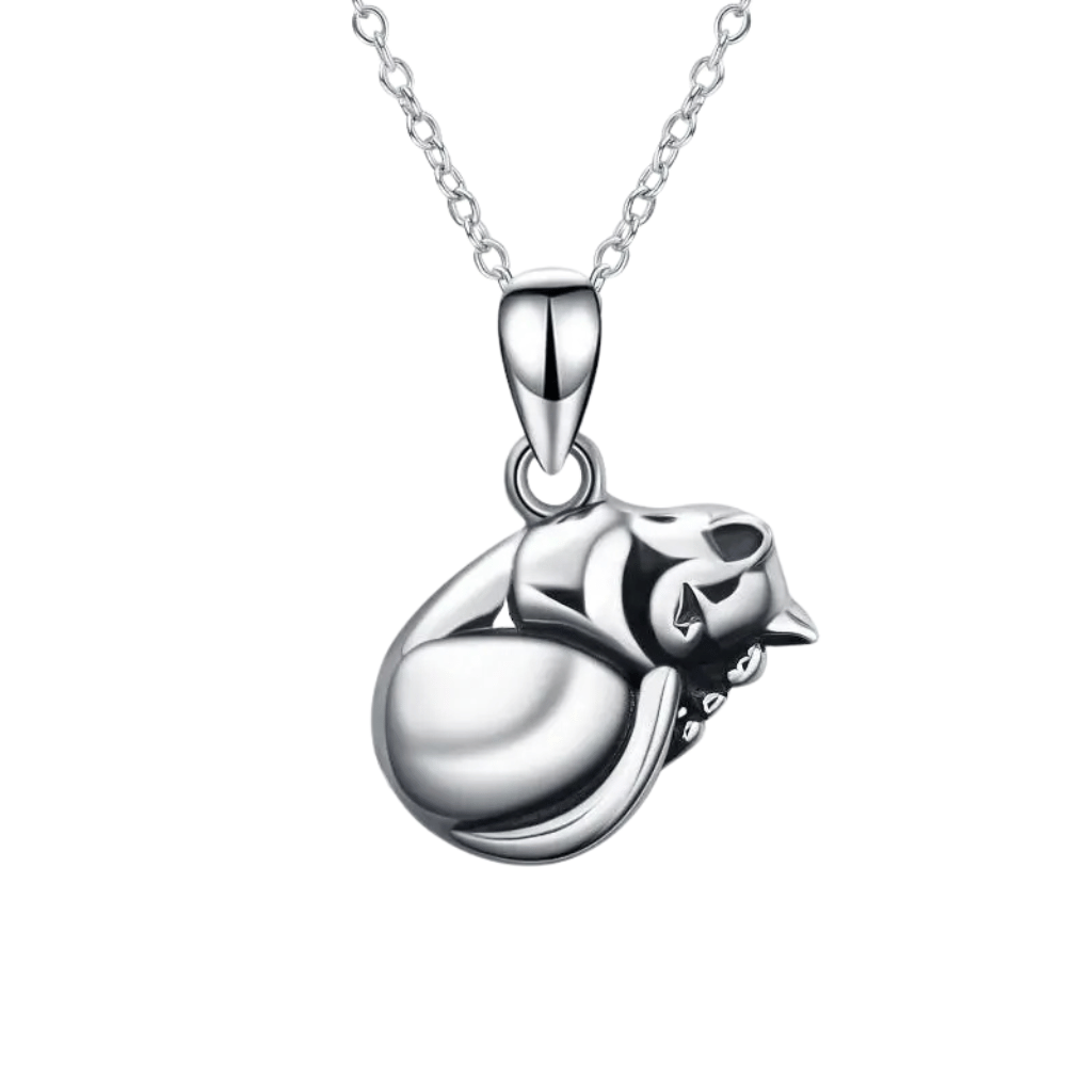 Dreaming Kitten Cremation Necklace