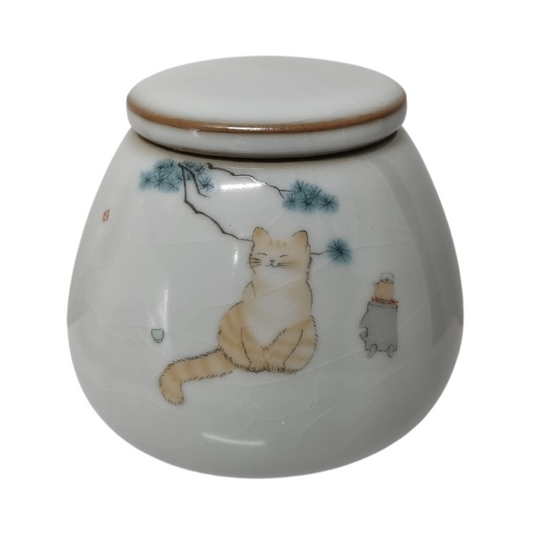 Hungry Kitty Keepsake Urn