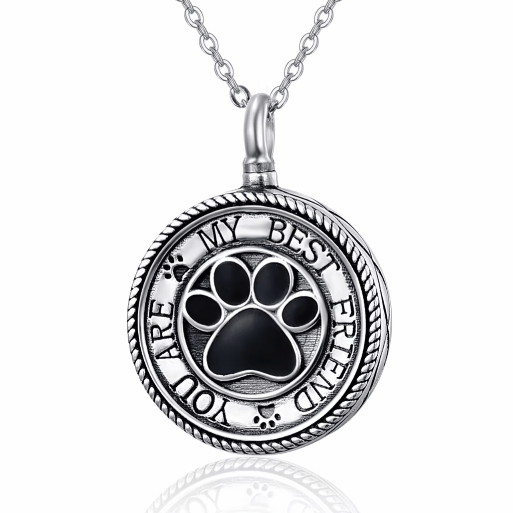 Mans Best Friend Cremation Necklace