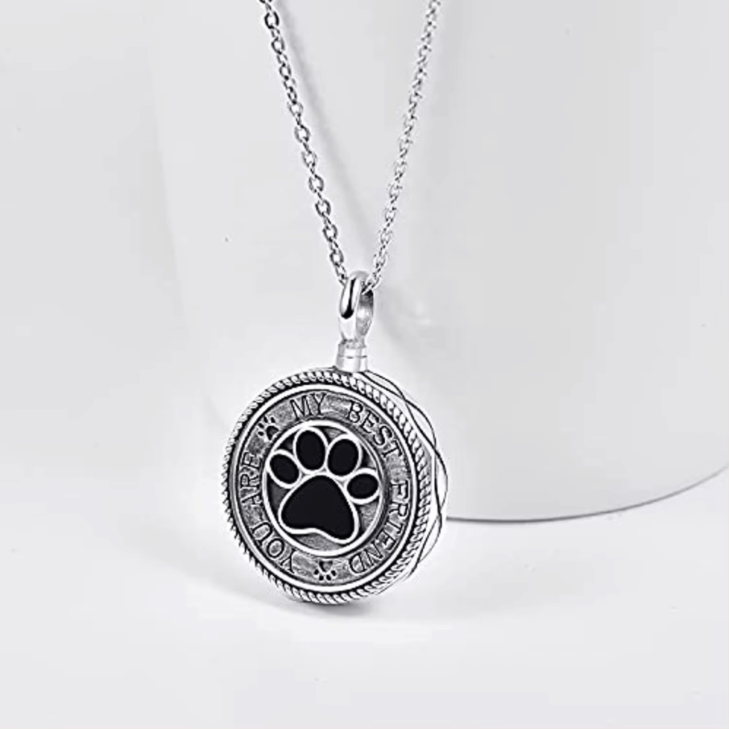 Mans Best Friend Cremation Necklace