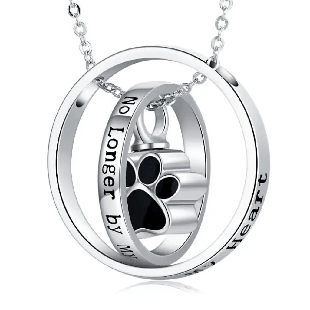 Paw Print Rings Cremation Pendant