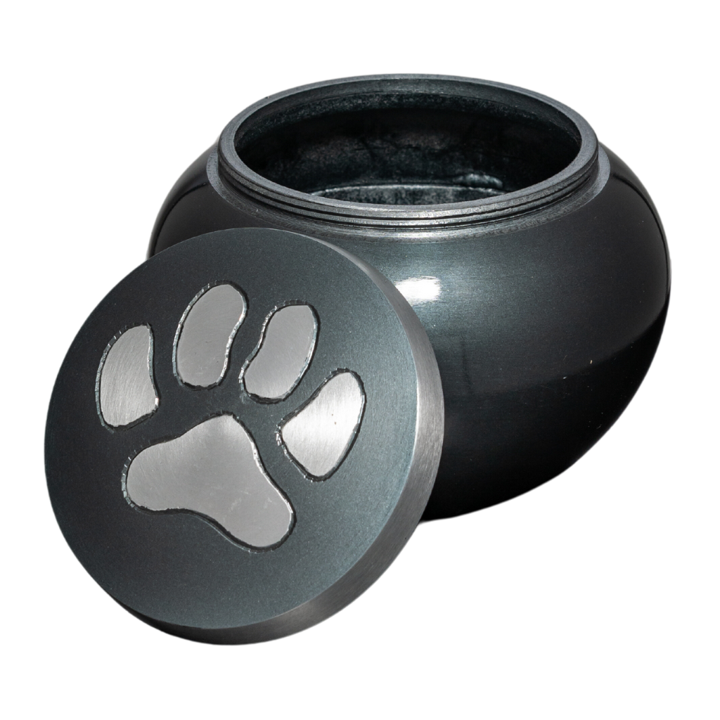 Paw Print Metal Cremation Urn