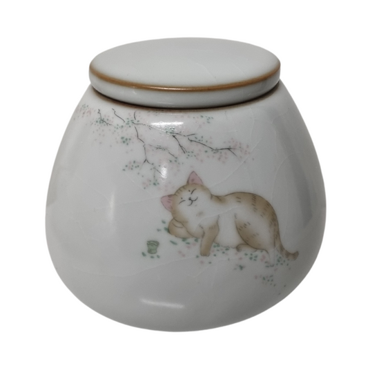 Resting Kitty Keepsake Urn